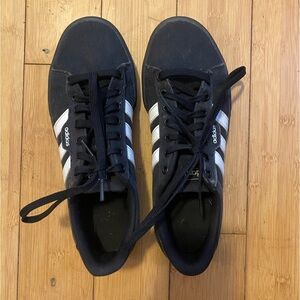 Black and white canvas adidas